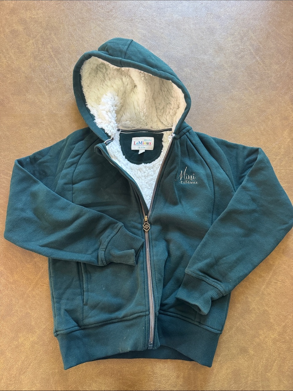 LeMieux Kids Spruce Sherpa-Lined Zip Hoodie 9-10